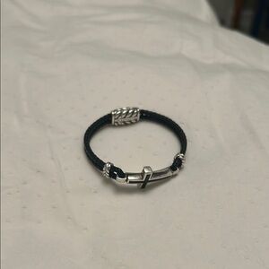 David Yurman Cross Bracelet with Black Oynx